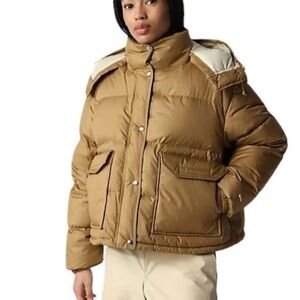 The North Face Women's Tan Puffer Jacket W 71 Sierra Down Jacket